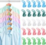 100 PCS Hanger Connector Hooks, Space Saving Hooks and Clips for Plastic Hangers (5 Color) - Image 2