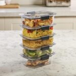Rubbermaid Brilliance Food Storage Containers BPA Free Airtight Lids Ideal for Lunch Meal Prep & Leftovers Set of 5 (3.2 Cup) - Image 4