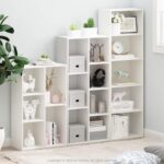 Furinno Luder Bookcase / Book / Storage , 5-Cube, White - Image 3