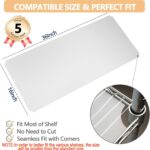 5pcs Shelf Liners of Wire Shelf System,16 x 36 inch Plastic Shelf Liners Mats for Wire Shelving (Rolled) - Image 3