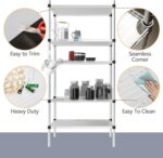 5pcs Shelf Liners of Wire Shelf System,16 x 36 inch Plastic Shelf Liners Mats for Wire Shelving (Rolled) - Image 4