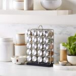 Amazon Basics 20 Jars Spice Organizer Rack, Silver - Image 3
