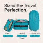 Shacke 6 Set Packing Cubes for Travel - Compression Packing Bags/Travel Organizer - Luggage Organizer Bags for Traveling - Travel Essentials for Women - Cruise Must Haves Packing List - Image 4
