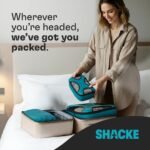 Shacke 6 Set Packing Cubes for Travel - Compression Packing Bags/Travel Organizer - Luggage Organizer Bags for Traveling - Travel Essentials for Women - Cruise Must Haves Packing List - Image 8