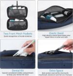 Purevave Compact Mens Toiletry Travel Bag Hanging, Mens Dopp Kit for Travel Waterproof, Wash Pouch Blue - Image 3
