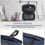 Purevave Compact Mens Toiletry Travel Bag Hanging, Mens Dopp Kit for Travel Waterproof, Wash Pouch Blue - Image 4