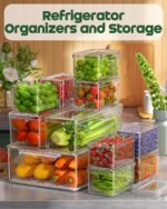 11 Pack Refrigerator Organizers and Storage, Stackable Fridge Organizer Bins, BPA-Free Clear Plastic Fruit Storage Containers for Fridge, Kitchen, Fruits, Drinks, Produce, Vegetable - Image 4