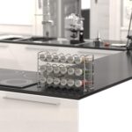 Deco Brothers Spice Rack Stand holder with 18 Bottles and 48 Labels, Chrome - Image 4