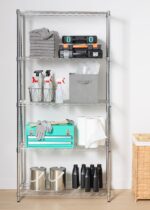 Amazon Basics 5-Shelf Adjustable Heavy Duty Steel Wire Rack Storage Shelving Organizer for Kitchen, Garage, 36" L x 14" W x 72" H, Chrome - Image 3