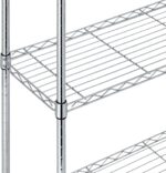 Amazon Basics 5-Shelf Adjustable Heavy Duty Steel Wire Rack Storage Shelving Organizer for Kitchen, Garage, 36" L x 14" W x 72" H, Chrome - Image 4