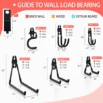 18 Pack Garage Hooks Heavy Duty - Anti-Slip Coating， Garage Storage Hooks for Hanging Bike，Ladder，Garden Tools，Hose - Image 3