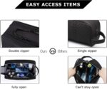 BAGSMART Toiletry Bag for Men, Travel Toiletry Organizer Dopp Kit Water-resistant Shaving Bag for Toiletries Accessories, Door Room Essentials, Black-medium - Image 4