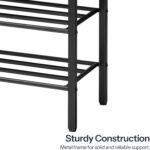 HOOBRO Shoe Bench, Entryway Storage Bench with Cushion, Rack for Entryway, 29.5" L x 12" W x 18.1" H, Shelf with Seat, for Living Room, Bedroom, Hallway, Entrance, Dark Gray BGZ95HX01 - Image 4