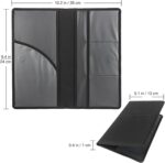 Premium Car Registration & Insurance Card Holder with Magnetic Shut, Vehicle Glove Box Car Organizer - For Documents, Cards, License (Black) - Image 3