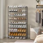 Shoe Rack for Closet, Metal Shoe Organizer, 8 Tier Garage Shoe Rack Max Holds 40 Pairs,Shoe Storage Shelf,Entryway, Black - Image 3