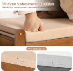 34.3in Shoe Bench, Bamboo 3-Tier Entryway Bench with Storage, Shoe Rack Organizer Holds Up to 330 lb, 34.3 x 11.8 x 18.9 Inches for Entryway Bedroom Closet Living Room Hallway - Image 5