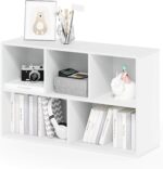 Furinno Luder Bookcase / Book / Storage , 5-Cube, White - Image 2