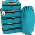 Shacke 6 Set Packing Cubes for Travel - Compression Packing Bags/Travel Organizer - Luggage Organizer Bags for Traveling - Travel Essentials for Women - Cruise Must Haves Packing List - Image 2