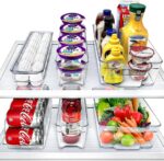 Sorbus Refrigerator Organizers and Storage Bins Set of 6 – Includes 2 Wide Bins, 2 Narrow Bins, Soda Can Organizer (12 Cans), and 14 Egg Holder – Clear Bins for Fridge Organization, Pantry, Freezer - Image 2