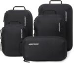 Ultralight Compression Packing Cubes - Lightweight Travel Organizers for Suitcases and Luggage (6-Pack, Black) - Image 2