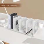 file organizer for desk,Foldable File Rack ABS Plastics Foldable File Sorter Office Desk Accessories,Book Holder Desk Organizer Perfect for Office,Home Accessories - Image 2