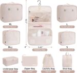 BAGAIL 6 Set/8 Set/10 Set Packing Cubes Various Sizes Packing Organizer for Travel Accessories Luggage Carry On Suitcase - Image 3