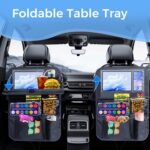 Backseat car organizer(2-Pack),9 storage pockets, car organizer with tablet holder,Car travel essentials for long trips，Car organizers and storage - Image 3