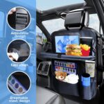 Backseat car organizer(2-Pack),9 storage pockets, car organizer with tablet holder,Car travel essentials for long trips，Car organizers and storage - Image 5