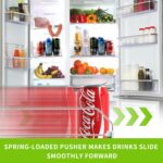 Drink Organizer for Fridge, Soda Can Dispenser for Refrigerator, Automatic Drink Dispenser for Fridge Holds up to 25 Cans, 5 Row - Image 3