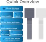 Hook and Loop Cable Ties, Self Adhesive Hook and Loop Cable Straps, Sticky-back Cord Organizer, Cable Clip, Household & Office Essentials, 40Pcs per Pack - Image 3