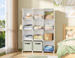 HOMIDEC Closet Organizer, 12-Cube Closet Organizers and Storage, Portable Closet Shelves, Clothing Storage (White) - Image 3