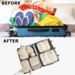 8 Set Packing Cubes for Suitcases Travel Luggage Packing Organizers,Travel Accessories Essentials Luggage Organizer with Shoe/Tioletry/Laundry Bag - Image 4