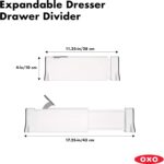 OXO Good Grips Expandable Dresser Drawer Divider - 2 Pack - Image 3