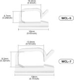XHF 5/8” Adhesive Cord Clips White 60pcs, Cable Management Staples for Under Desk, Car, Wall, TV, PC, Ethernet - Image 3