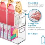 iDesign Pantry Bin with Handles for Kitchen, Fridge, or Freezer, Clear, Made in USA - Image 4