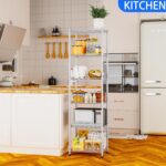 REGILLER 6 Wire Shelving Steel Storage Rack Adjustable Unit Shelves for Laundry Bathroom Kitchen Pantry Closet(Silver, 11.7" D x 16.8" W x 63" H) - Image 3