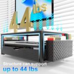 gianotter Desk Organizers and Accessories, Monitor Stand with Drawer and 2 Pen Holder, Desktop Organizer Suitable for Offices and Dormitories (Black) - Image 4