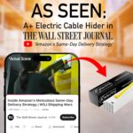 315" Cable Hider, Wire Cover, Cables Raceway for Cord Hide, Long, Large, White and paintable Cords Cover Concealer Conduit Channel, TV, Ethernet Molding Electrical Wires Management Kit - Image 3