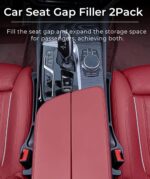 Car Seat Gap Filler, 2-Pack No-Drop Seat Side Gap Seam Filler Organizer with Phone Holder, Universal Fit Fill The Gap Between Seat & Console, Perfect for Car, SUV, Truck - Image 3