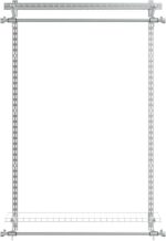 Rubbermaid Configurations Closet Shelves & Hanging Kit (2) 26" Shelves Titanium Custom Pantry Organizer and Storage/Clothes Rack for Home/Laundry/Bathroom/Mudroom/Pantry/Linen Closet - Image 3