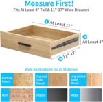 Drawer Dividers Organizer 6 Pack, Adjustable Separators 4" High Expandable from 11-17" for Bedroom, Bathroom, Closet, Clothing, Office, Kitchen (White, 6 PACK) - Image 3