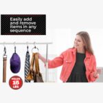 Multipurpose Closet Hangers- Tie and Belt Hanger for Closet- Great Space Saving Belt Organizer for Wardrobe - Ideal for Storing Belts, Ties, Scarfs, Baseball Hats, Purses & More- 1 Pack - Image 4