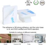 120 Pcs XHF Adhesive Cable Wire Clips White, Cable Staples Outdoor Cable Management Wire Organizer Cord Holder for Under Desk, Car, Wall, TV PC Ethernet Cable - Image 4