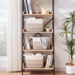 OIAHOMY Storage Basket, Woven Baskets for Storage, Cotton Rope Basket for toys,Towel Baskets for Bathroom - Pack of 3, Gradient Yellow - Image 3