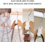 Meafeng 4 Color Hangers Hooks 100pcs Closet Organizer Space-Saving Stackable Hangers for Closet - Image 3