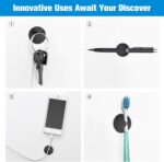 12 Pack Cable Clips, Znben Cord Organizer Holder Adhesive Cable Management Charger Wire Holder Clips for Desk, Home, Office, Car, Cubicle, Nightstand Black - Image 4