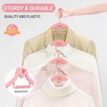 Velvet Hangers 30 Pack, STOPKLAS Pink Clothes Hangers Non Slip Felt Hangers with 360° Swivel Hook, Thin Hanger Space Saving, Heavy Duty Closet Hanger for Clothes, Coats, Suits, Dress, Pants - Image 4