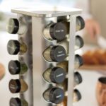 Orii 20 Jar Spice Rack with Spices Included - Revolving Tower Organizer for Kitchen Spices and Seasonings, (Stainless Steel) - Image 4