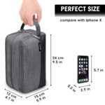 Toiletry Bag for Men Hanging Dopp Kit Water Resistant Shaving Bag Small Toiletry Bag for Traveling (Denim Grey) - Image 3