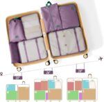 8 Set Packing Cubes for Travel Suitcase Organizer Bags Luggage Packing Cubes Set Travel Essentials Accessories Gifts for Women - Image 3